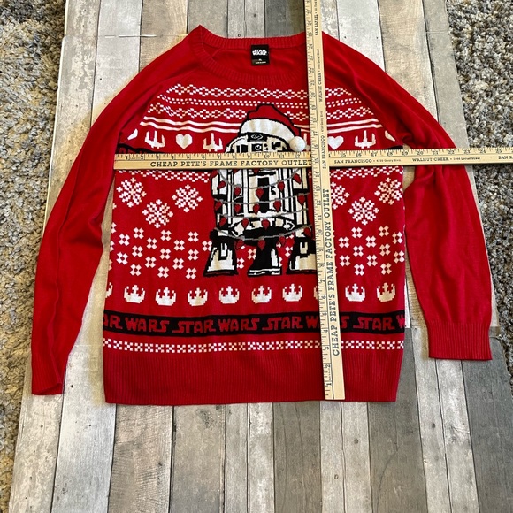Star Wars Ugly Christmas Sweater R2 D2 Size XL - Picture 2 of 3
